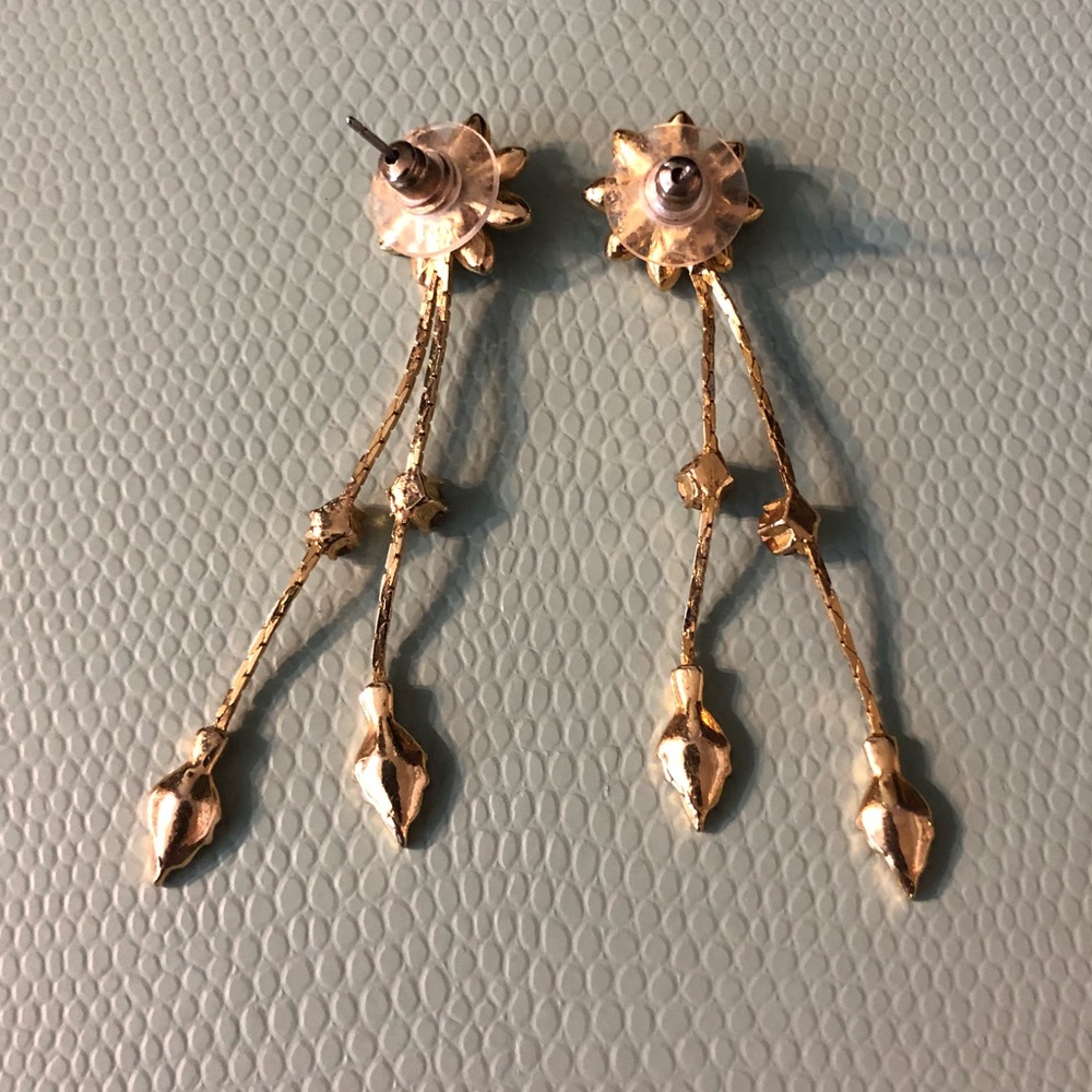 Flower Drop Earrings - Picture 2 of 5